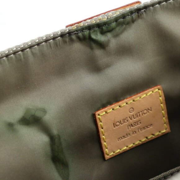 LOUIS VUITTON Silver Damier Leather Backpack - Picture 8 of 9